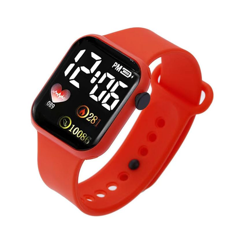 KIDSZONE Digital Watch for KIDS Cool Smart Watch for Kids – Perfect Everyday Companion Wristwatch (Red-Purple-Burgendy)