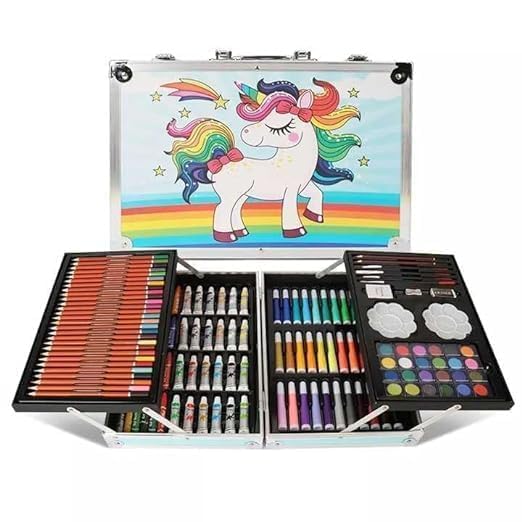 145 Art Set All in one Drawing Art Supplies Kids Art Set for Drawing Coloring Paper Cutting Gifts Art Kits for Kids Girls Boys Teens Beginners Arts and Crafts for Kids