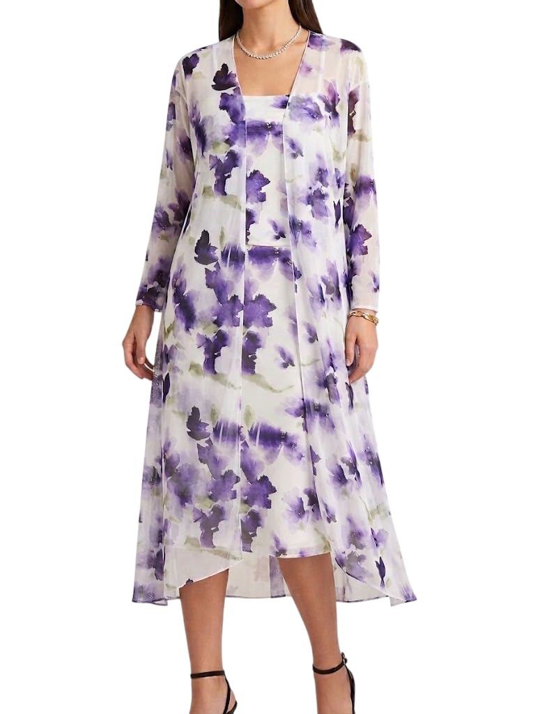 Lingerie Lycra Gel Dress Suspenders & Robe Chiffon Floral Pattern (One Size Yelbs Lahad 85 Kilo)