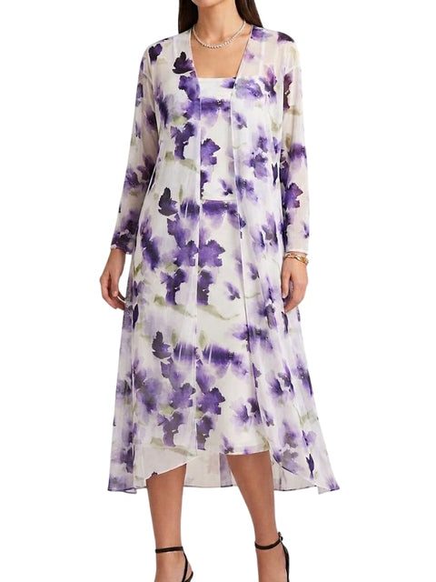 Lingerie Lycra Gel Dress Suspenders & Robe Chiffon Floral Pattern (One Size Yelbs Lahad 85 Kilo)