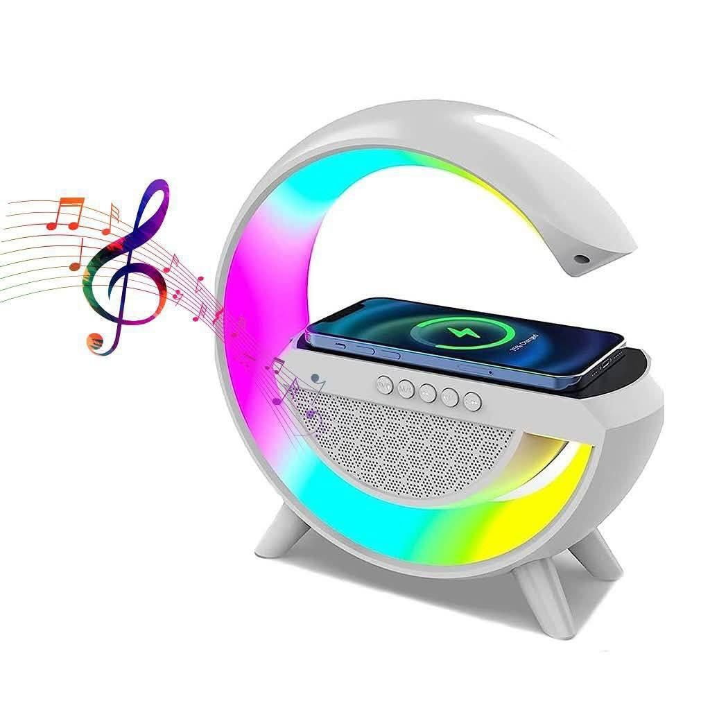 Next Store 3-in-1 Bluetooth Speaker & Wireless Charger - Portable "Sub" Speaker with Powerful Sound and 7 Color Changing RGB LED Light - Go Light and Fast Phone Charger