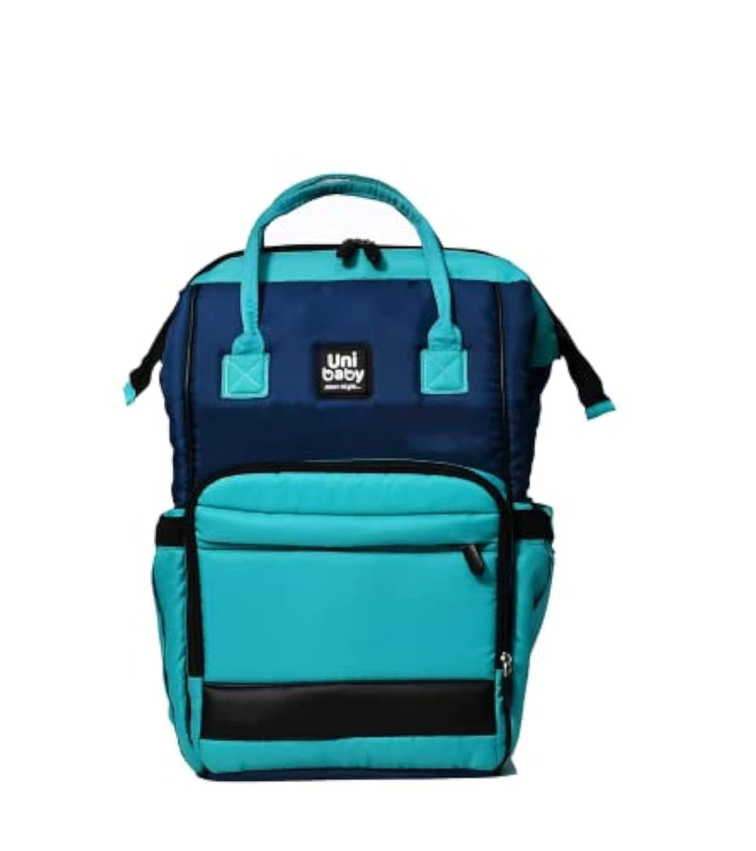 Uni Baby Diaper Bag Backpack Aqua Green and Dark Blue
