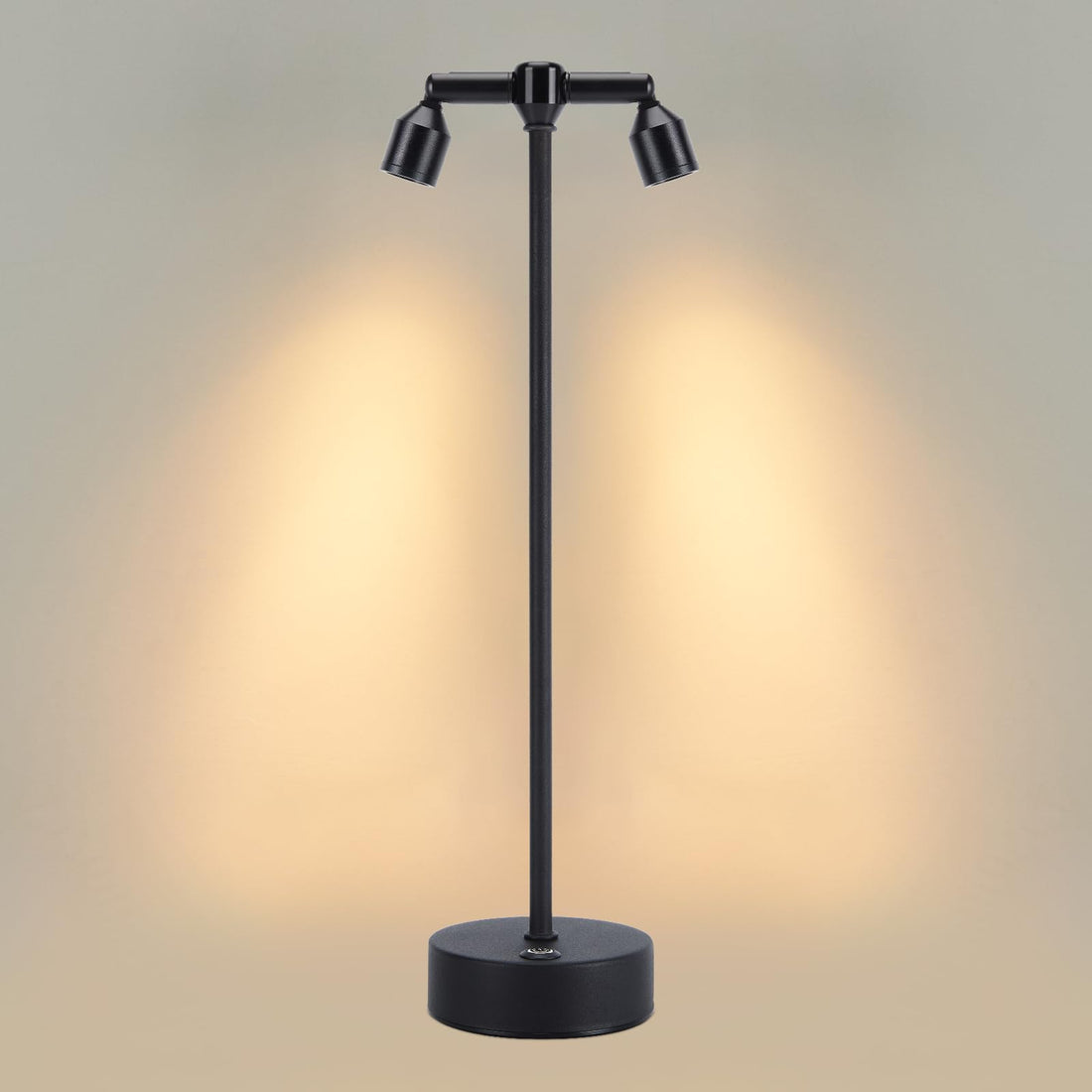 IMAGE Rechargeable Cordless Spotlight, table spotlight Accent Lighting for Plants Pictures Artwork Jewelry Showcase Model Display Shelves Cabinet Table Lamp for Home Restaurant Dinner Bar, Warm white