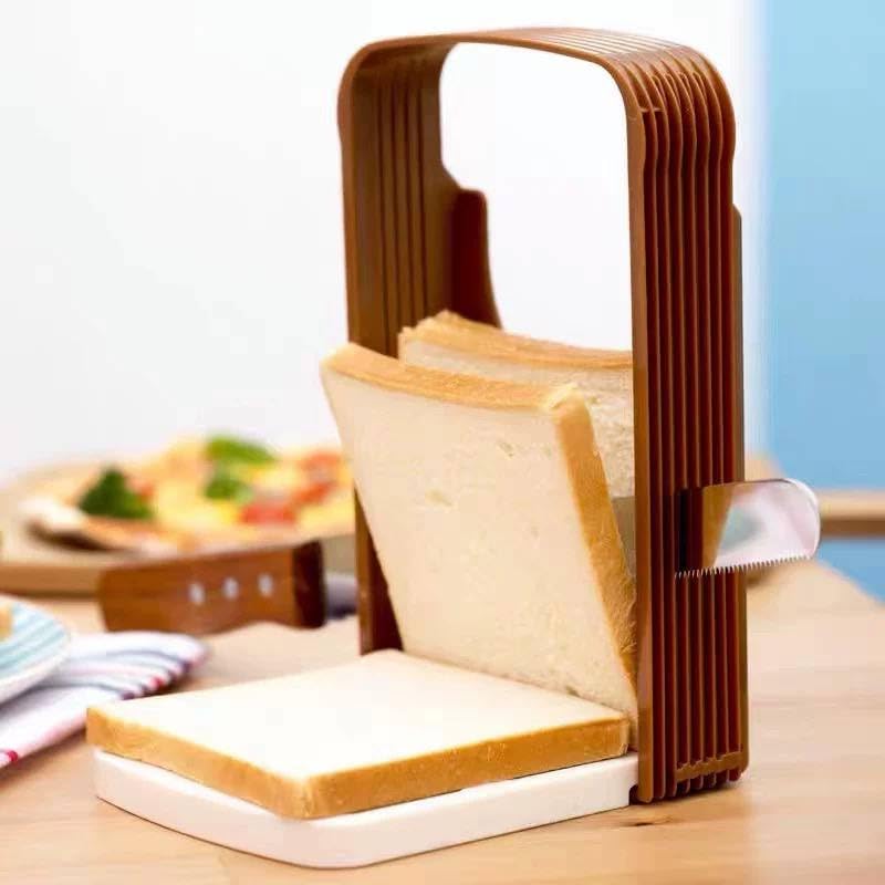 Toast and English Cake Slicer in a practical and easy way with the possibility of controlling the channeh as needed