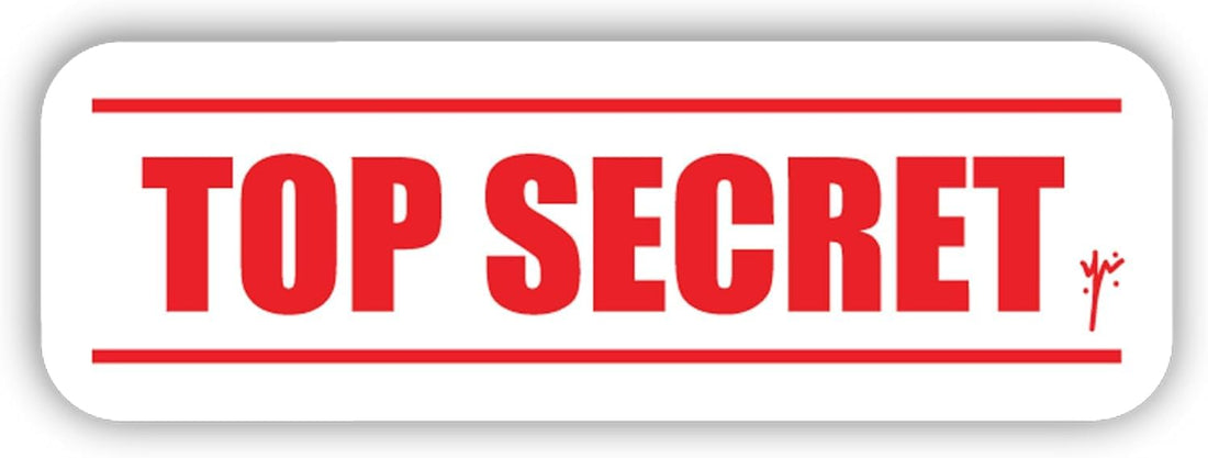 YM Sketch Laptop Sticker - Top seceret| 6x6 cm area size, 1Pcs| easy peeling and Stick Gift For college,office,artists,students,your car,notebook,laptop,fridge,desk,skateboard