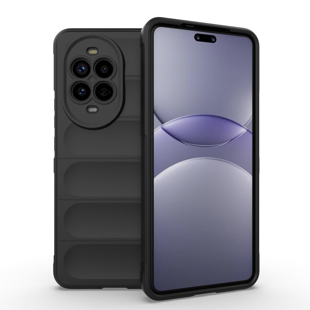 جراب متوافق مع Huawei Nova 13 Pro 5G ، - غطاء مزدوج الحماية مصقول مقاوم للصدمات شديد التحمل و مقاوم للانزلاق مع حماية فائقة للكاميرا - غطاء واقي مضاد للخدش من Graby Shop - اسود