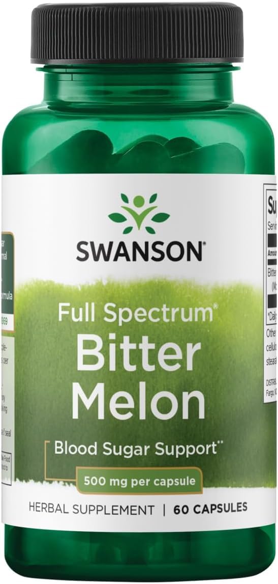 Full Spectrum® Bitter Melon | 500 mg | 60 Vegan Capsules | Whole Fruit Extract | Non-GMO & Gluten Free