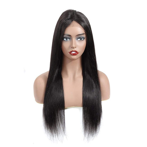 ECIF Lace Forehead Real Wig Ms. Lace Front Wig Long Hair Synthetic Braiding Hair Wigs Stage Hip-Hop 0906 (Color : 22Inch)