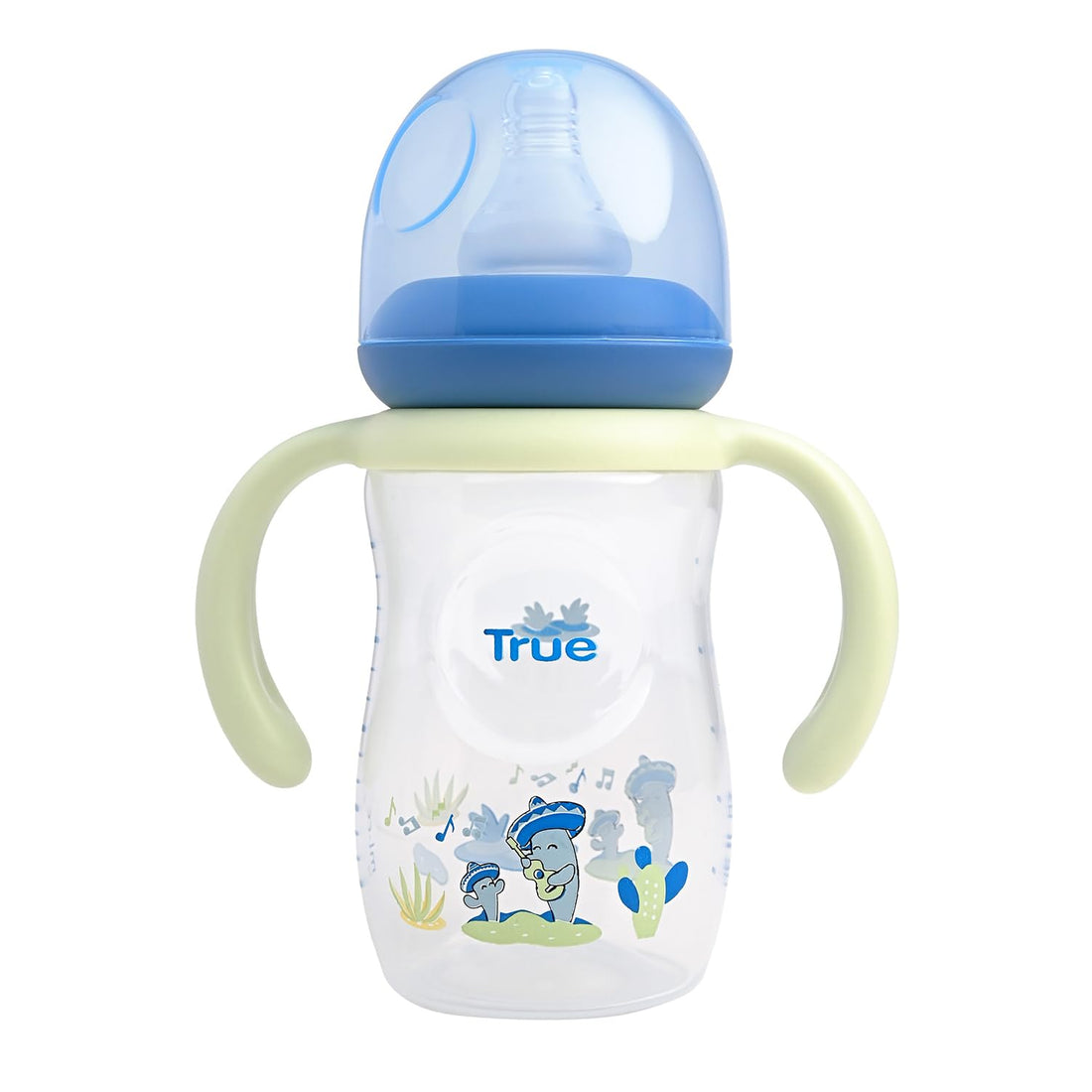 True Gold Standard bottle with handles 150ml with silicon teat 0+m