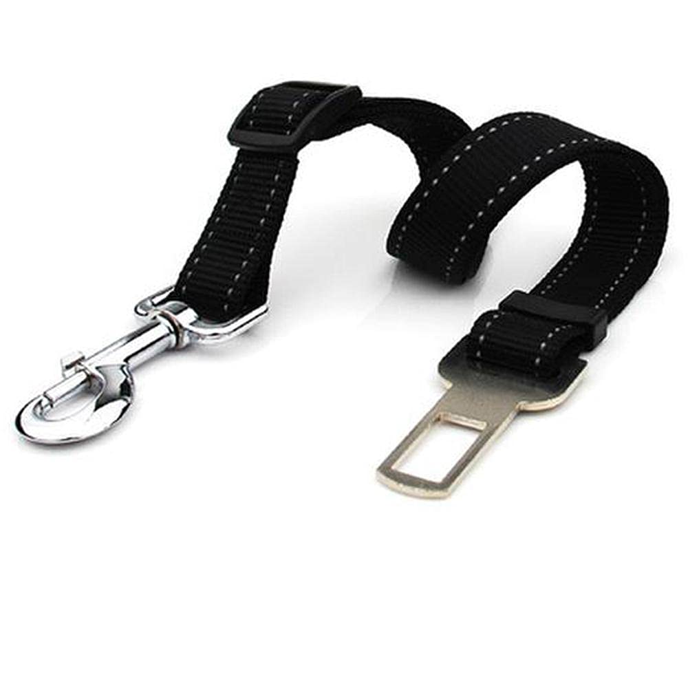 Pet Dog Safety Seat Belt Lead for Car, Adjustable Sizes (50cm-70cm)--black