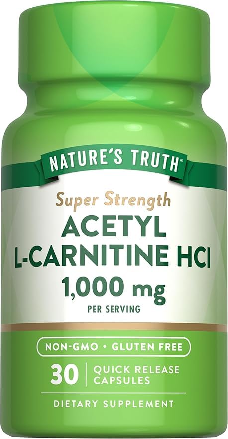 Acetyl L-Carnitine HCL 1,000 mg – 30 Quick Release Capsules