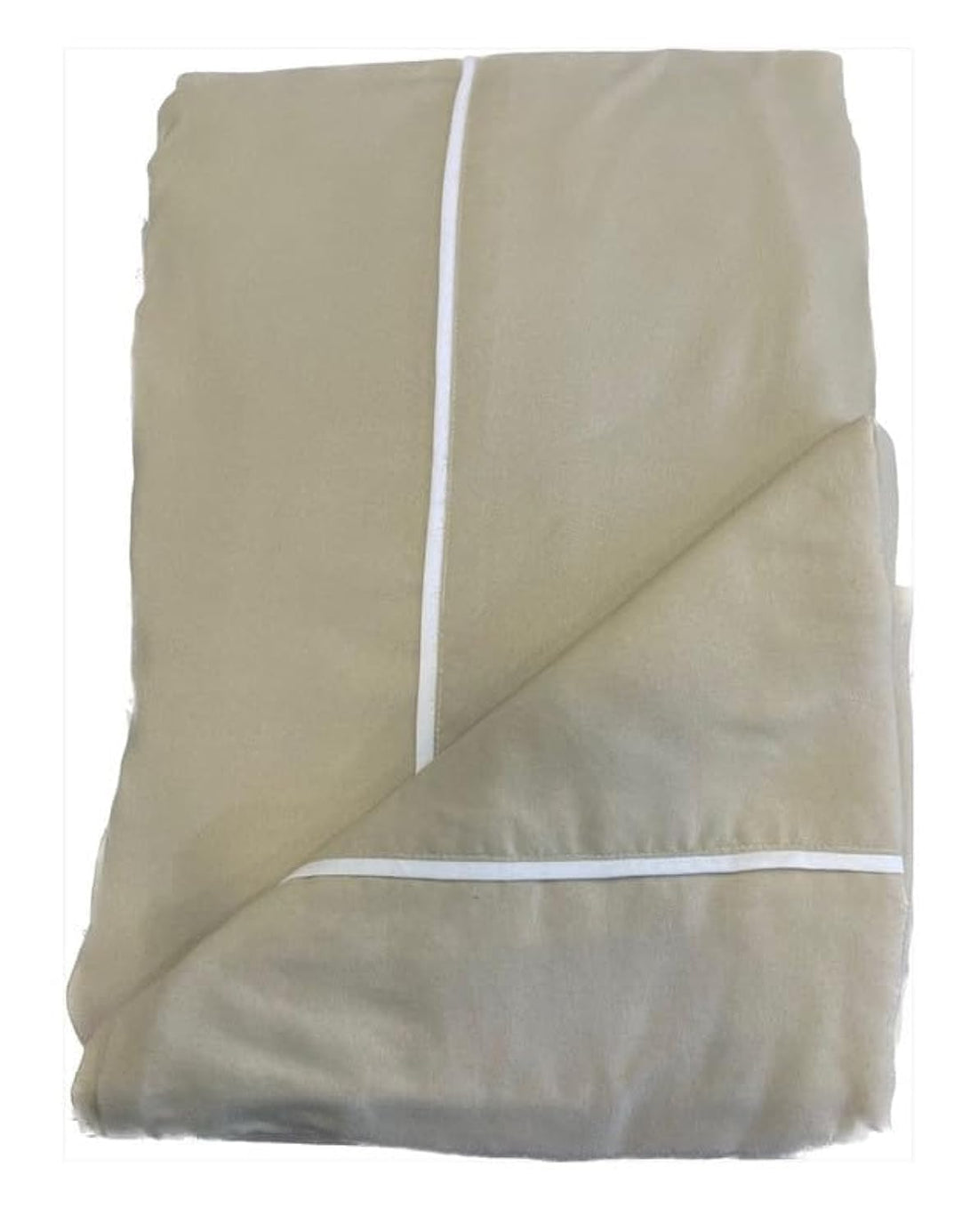 VALENTINA Full Set 6 Pcs With Fittedsheet Plain Cafe 180X200 And One Bedsheet Flat Line Café