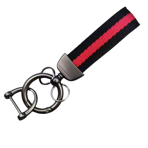 Genuine Leather Car Keychain for Car, Metal Chain Keyring Styling Decoration Accessories Keyring Gift for Women and Men