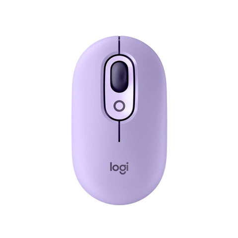 Logitech Wireless Pop Mouse, Customizable Emojis, SilentTouch Technology, Precise/Speed Scroll, Compact Design, Bluetooth, USB, Multi-Device, OS Compatible - Cosmos