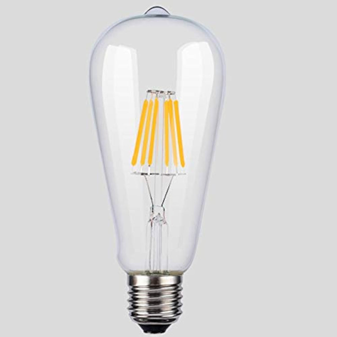 Retro T45 St64 Glass Cob Led Edison Bulb E27 220V 6W Led Filament Lamp Ampoule Lampara Bombilla Led Bulb Edison-Yellow