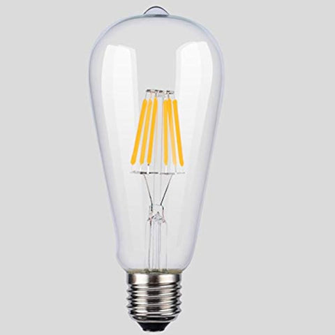Retro T45 St64 Glass Cob Led Edison Bulb E27 220V 6W Led Filament Lamp Ampoule Lampara Bombilla Led Bulb Edison-Yellow