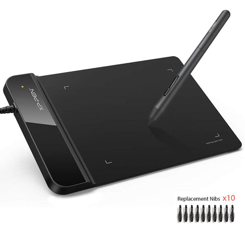 XP-PEN G430S Graphic Tablet Passive Stylus 8192 Levels Size 4x3 Inches for Playing OSU Draw Signature