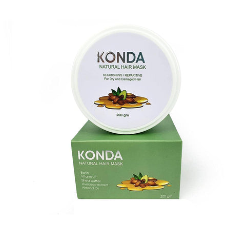 KONDA Hair Mask with Avocado Extract, Shea Butter, Biotin and Vit. A