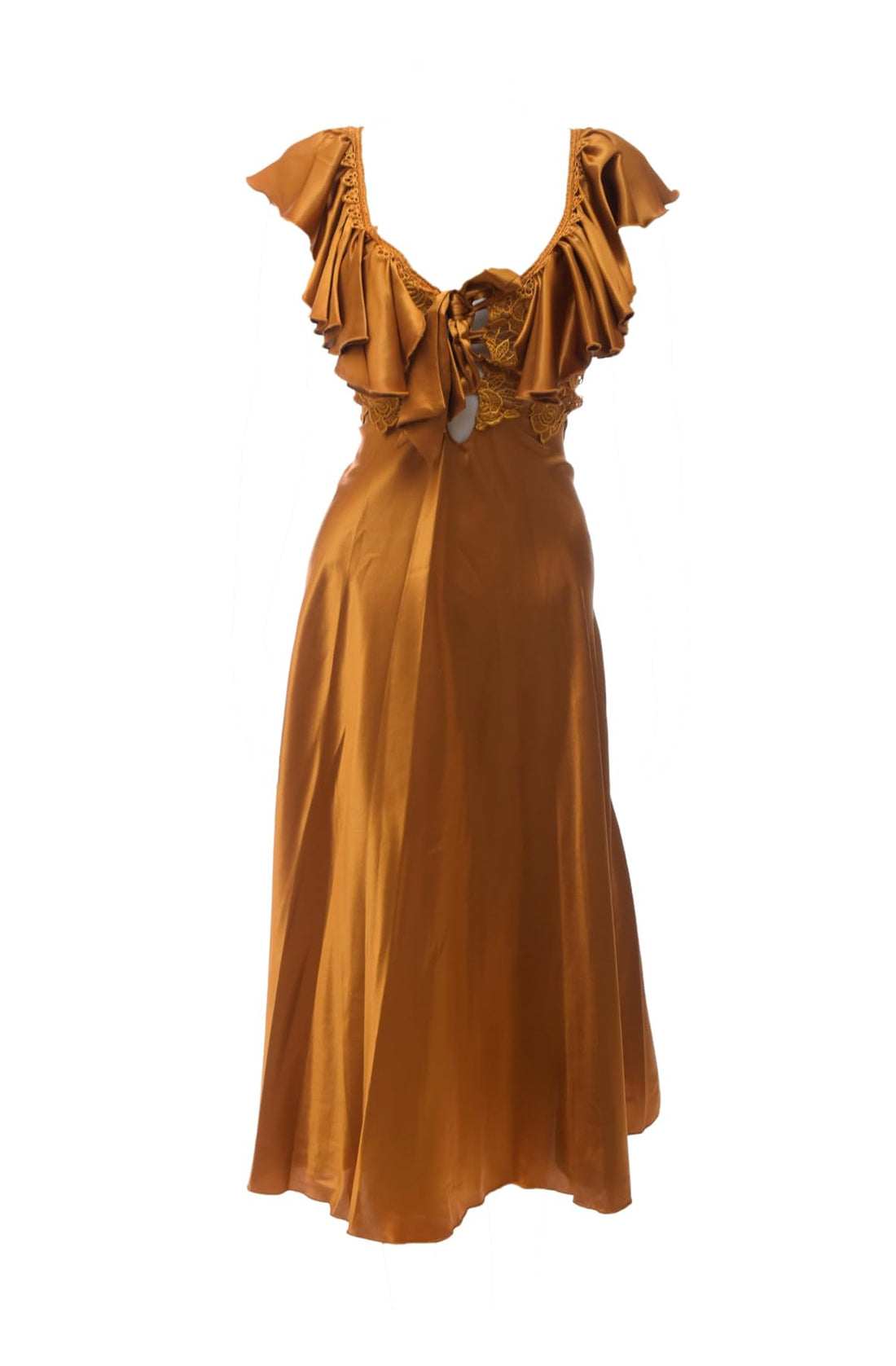 Luna Lingerie Women Satin Long Dress 7039