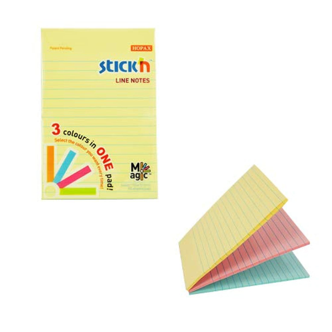 HOPAX-Stick'n 21579 Sticky Note 150X101 mm - Multi Color, 90 Sheets