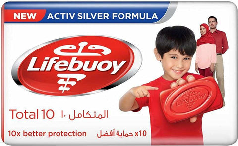 Lifebuoy Total 10 Soap Bar, 4 Pieces - 175 gm