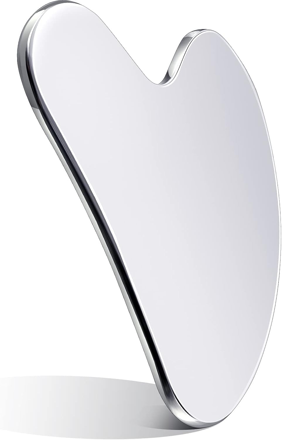 Gua Sha Facial Tools, Stainless Steel Guasha Scraping Massage Tool for Jawline Sculpting and Puffiness Reducing, Metal Massage Scraper for Face, Eyes, Neck, Body