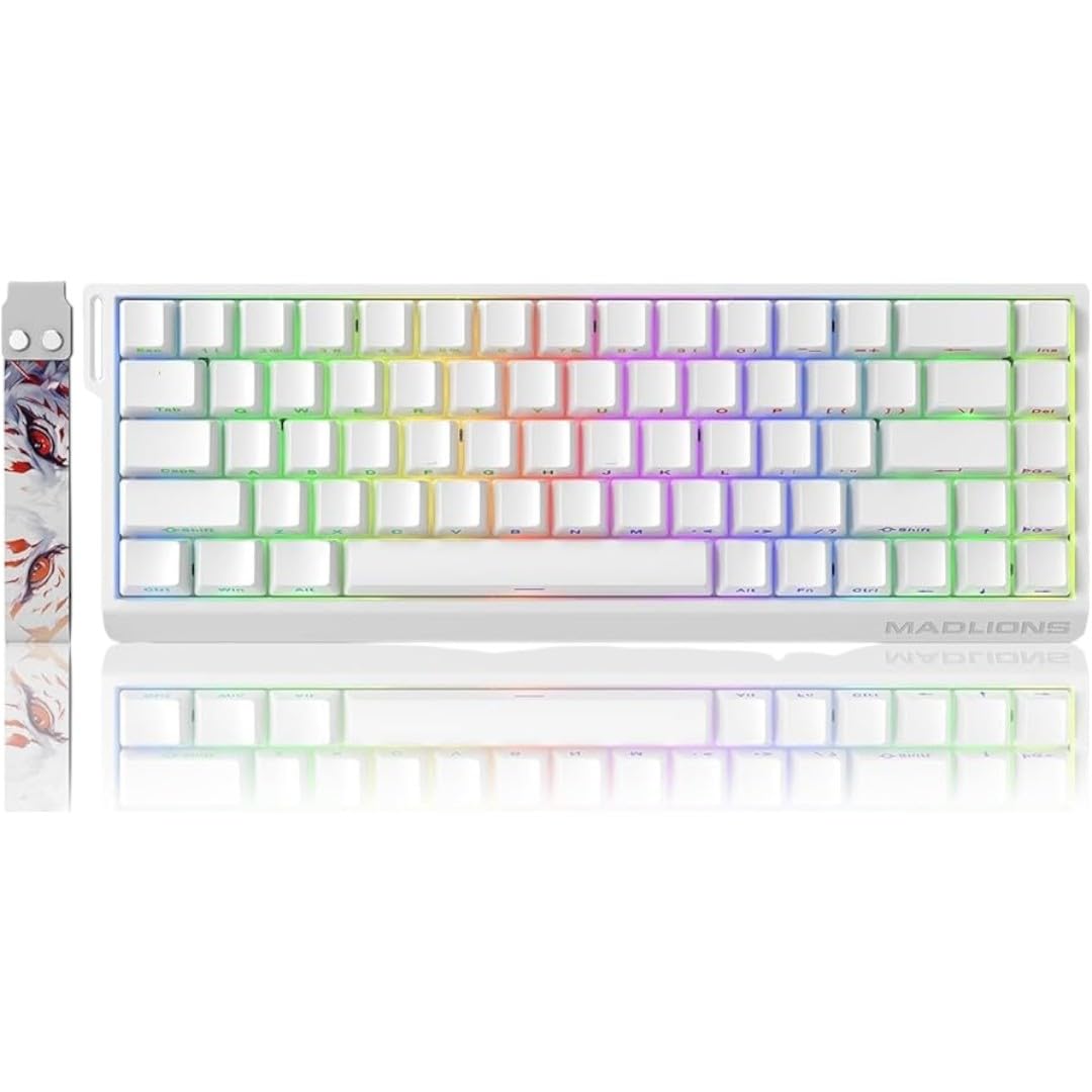 Madlions MAD 68 HE – Wooting Killer | Magnetic/Mechanical Gaming Keyboard 65% | 8000Hz Polling Rate | RT Latency/Reset Ultra Export | 16.5M RGB | Web Drivers | Magnetic Switch | US QWERTY Layout
