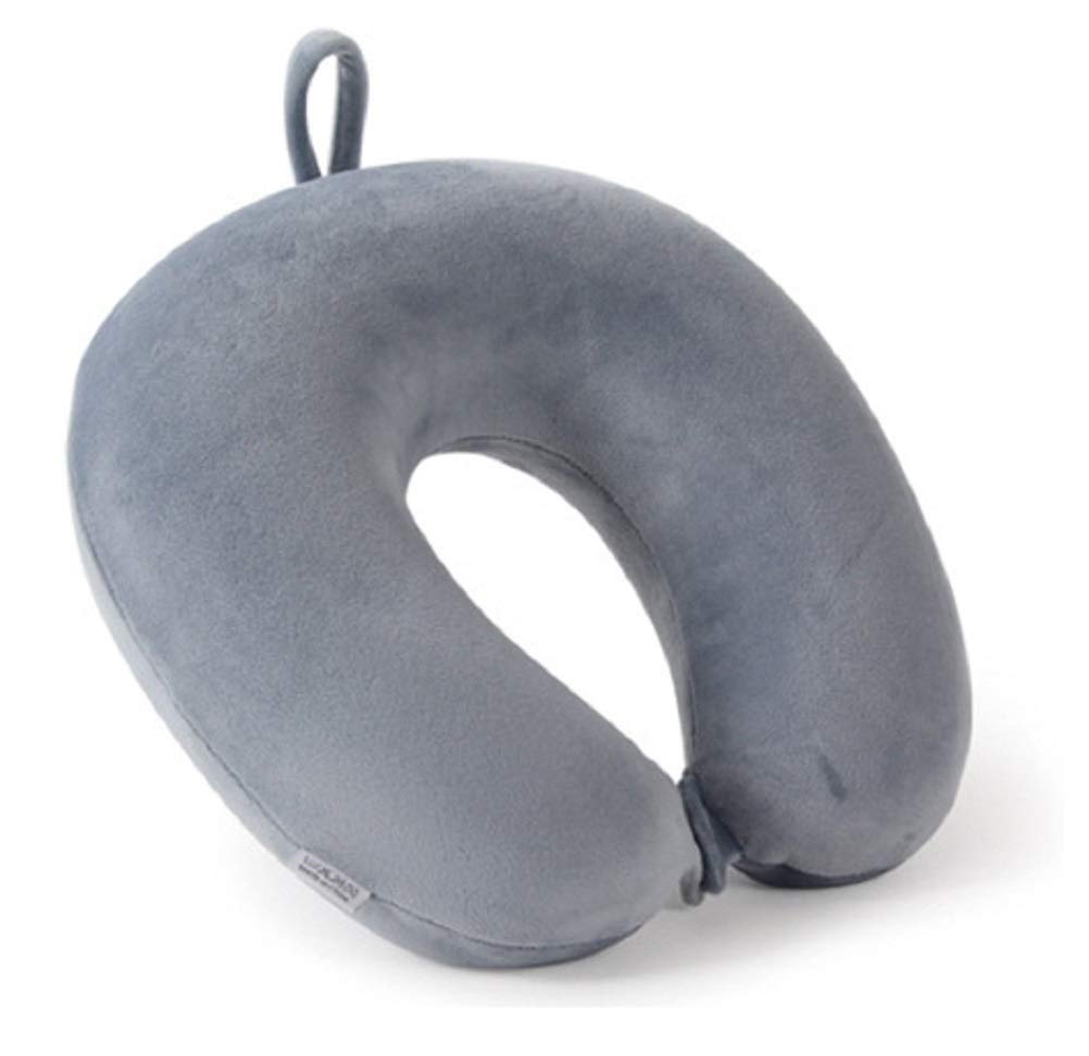 Moro Moro 3 P0TQ Neck Pillow Travel Pillow, Neck Pillow, Unisex U-Shaped Micro Fibre Soft Cushions Neck Rest Pillow for Travel, Car, Train, Flight, Bus, Neck Travel Pillow Multipurpose, Grey, Grey