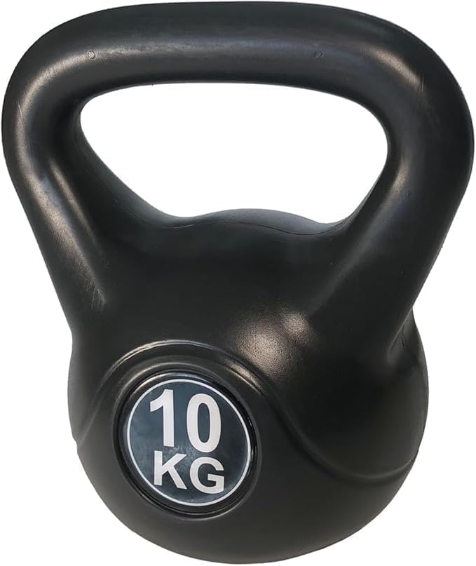 Kettlebell Home Gym Black Athletics Training Equipment (Size:10 Kilo