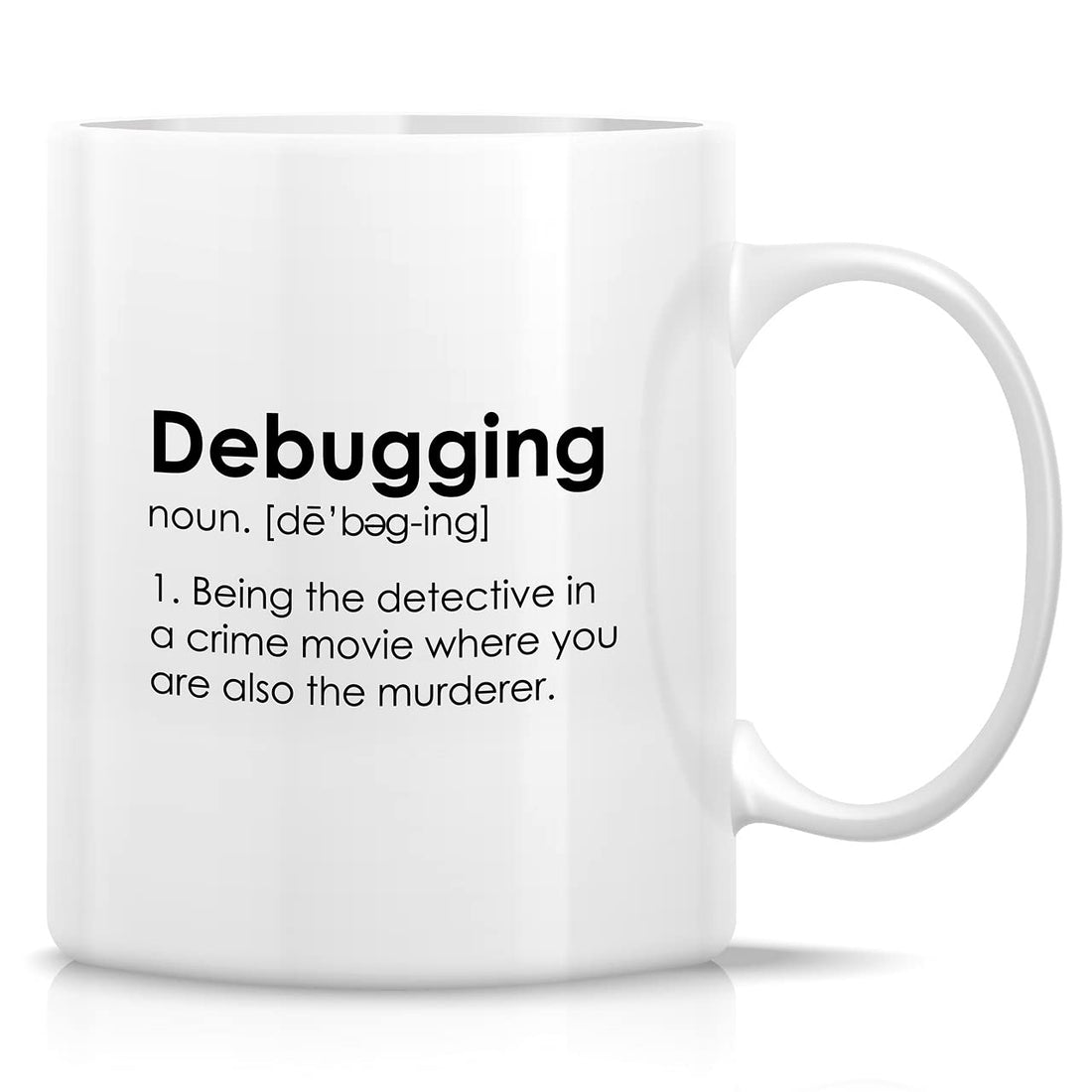 Retreez Funny Mug - Debugging Computer Coding Programming Programmer Software Engineer 11 Oz Ceramic Coffee Mugs - Funny Sarcasm Sarcastic Inspirational birthday gifts for friend coworker sis bro dad