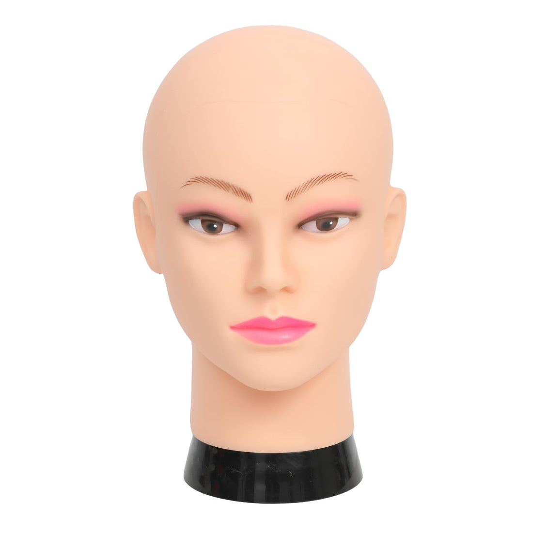 Bald Mannequin Head Professional Female Bald Head Display for wigs,glasses,mask-with Free Clamp