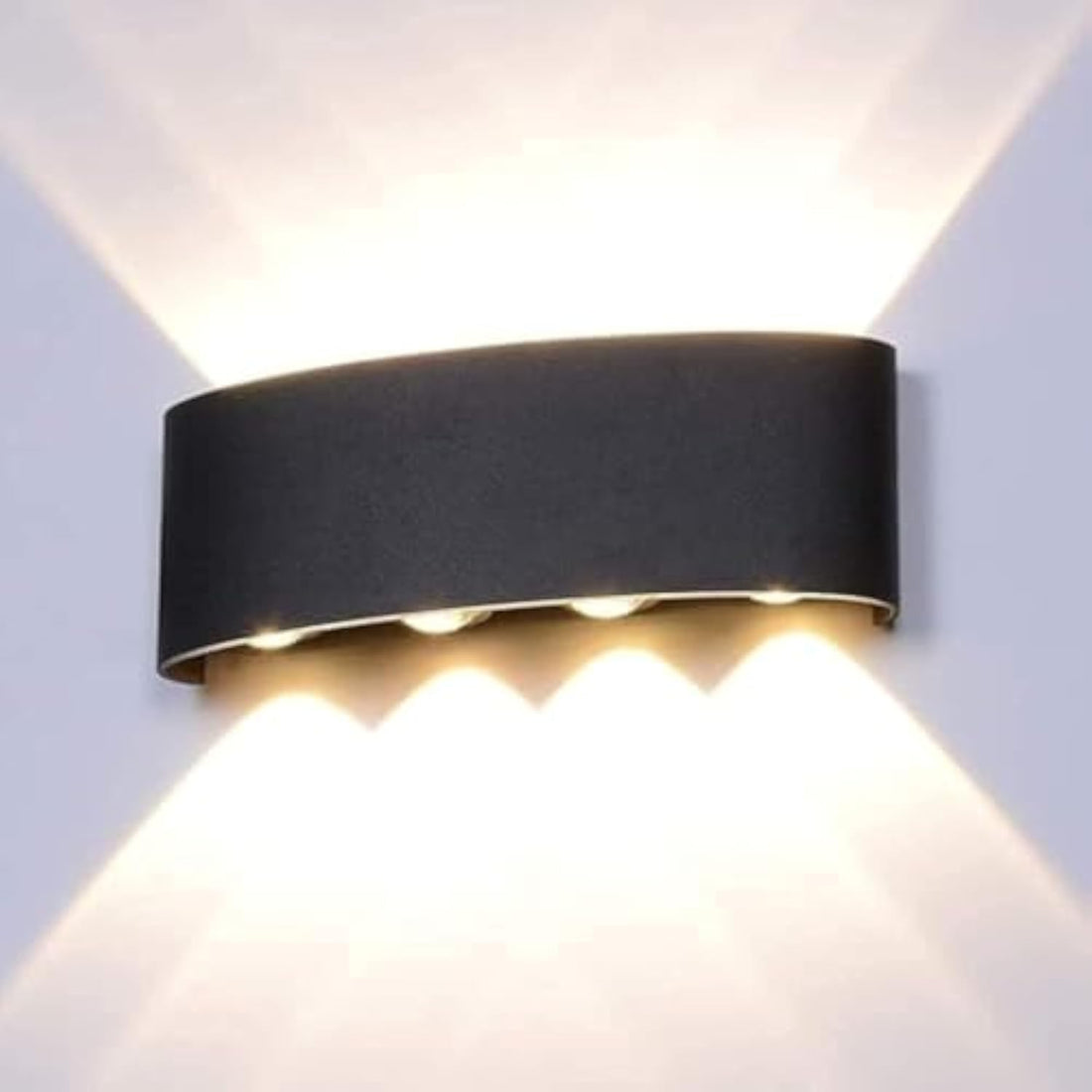 LED Indoor- Outdoor Wall Lamp, 8W,Black