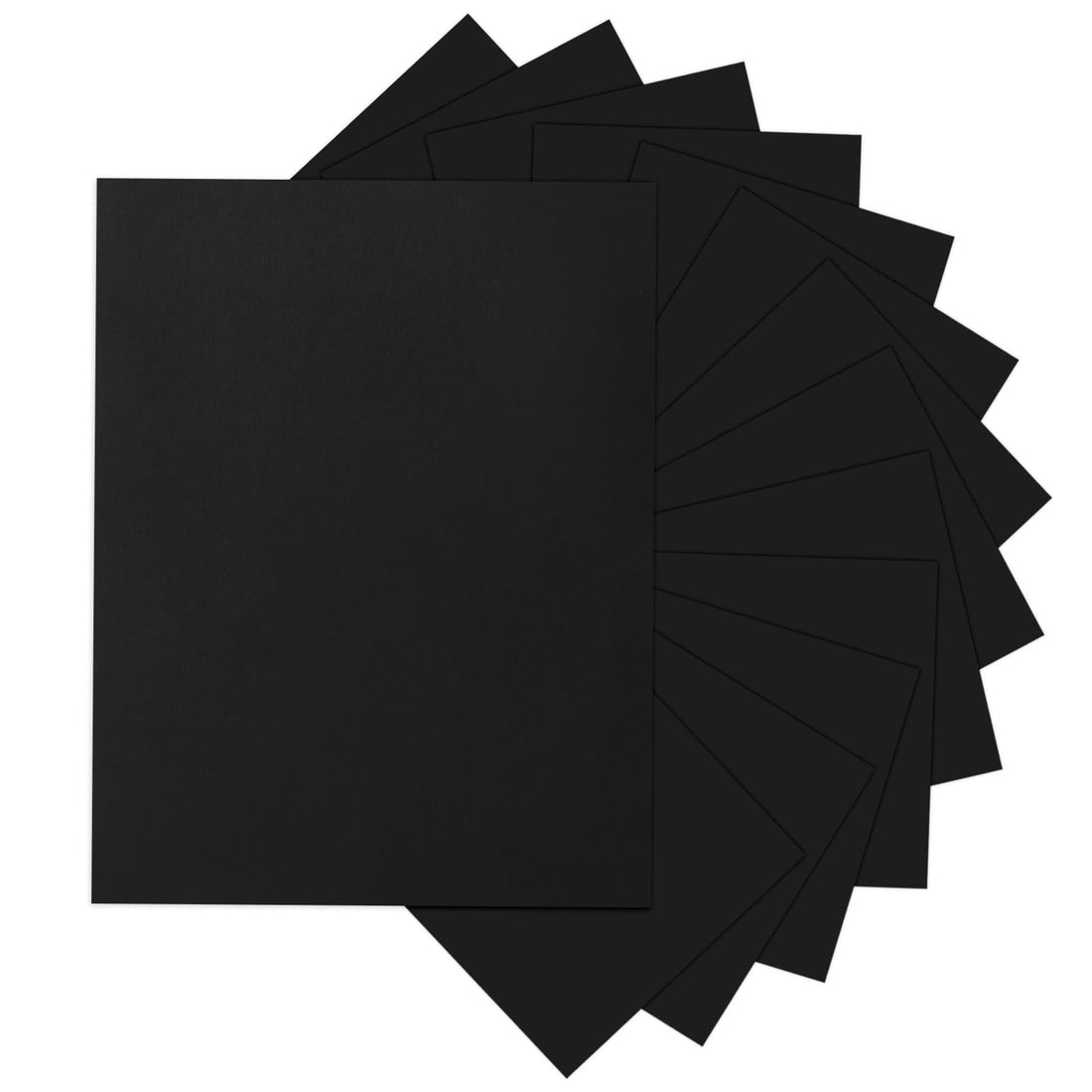 Goefun 24 Sheets Black Cardstock 8.5 x 11 Thick Paper, 80lb Card Stock Printer Paper for Invitations, Scrapbooking, Crafts, DIY Cards