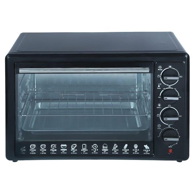 Electric Oven 2000 Watt With Grill And Internal Fan Heat Distribution With Light For Easy Food Tracking (AW) Code 40126