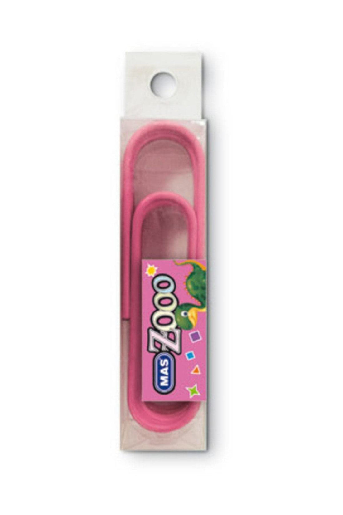 Mas Plastic Binder Clips Box Pink 100 mm 8 Clips Model 602