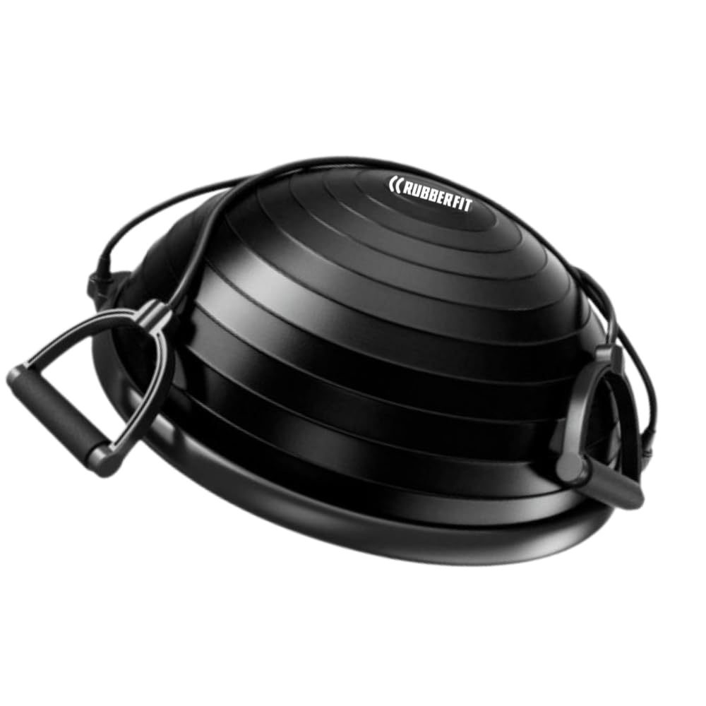 Swiss Balance Dome Ball Pilates Yoga Half Ball with Extenders and Inflator