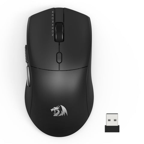Redragon 3-Mode Wireless Gaming Mouse, Ultra-Light 26K DPI Gaming Mouse, Full Programmable Buttons, Software Supports DIY Keybinds & Adjustable DPI, M815PRO
