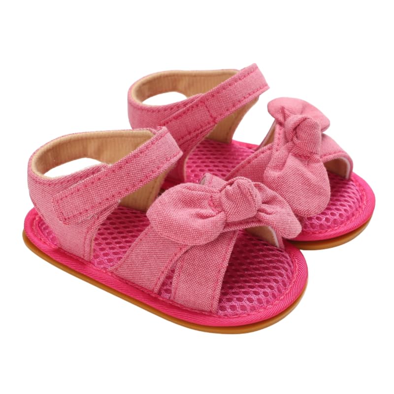 Mix&Max baby-girls Synthetic Fibers Sandal Bow Flat Sandal
