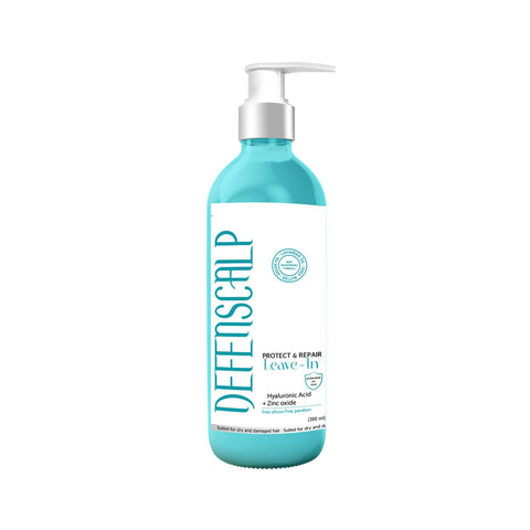 Defense Scalp Leave-In Cream with Shea Butter, Argan Oil and Hyaluronic Acid Rebuilds and Protects Hair, Nourishes and Hydrates Damaged Hair, 300ml, by Defense Scalp