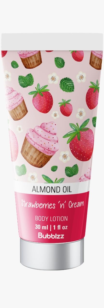 Strawberries & Cream Travel Size Hand & Body Lotion 50ml