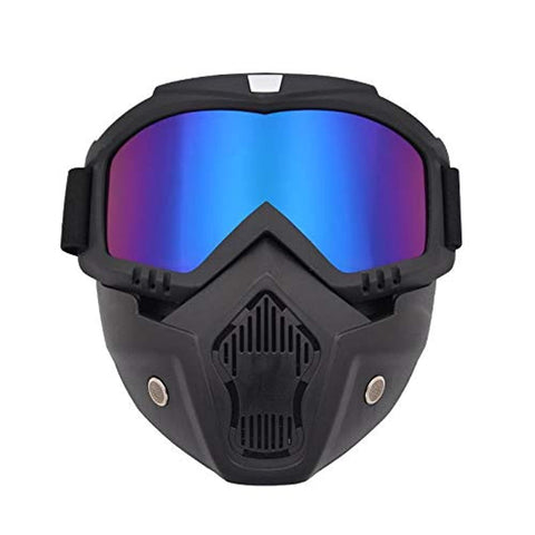 Motorcycle face mask blue color
