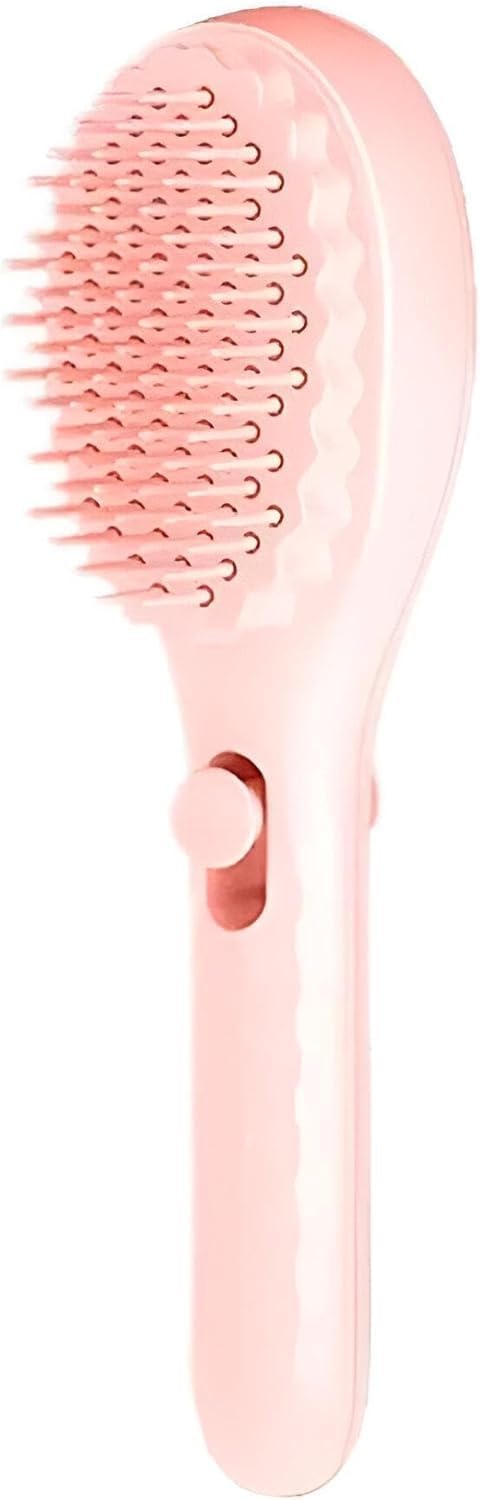 Retractable Self-Cleaning Hair Brush with One-Click Push System – Detangling Comb for Wet & Dry Hair, Gentle Scalp Massage, Easy Hair Removal, Lightweight & Suitable for All Hair Types (Multi Color)
