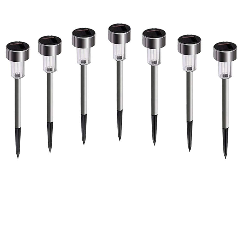7Pcs Tulip Shape Solar Powered LED Lamp Outdoor Yard Garden Lawn Path Walkway Light Spot Lamp