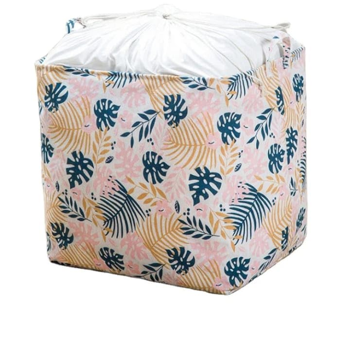 Basket Laundry Clothes Hamper – Foldable Waterproof Organizer Bag, Large Heavy-Duty, 75L Foldable Laundry Basket - Waterproof Clothes Storage and Toy Organizer with Drawstring (tree)