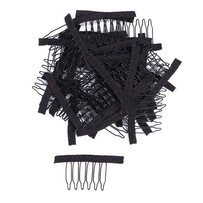 Clips for Hair Extension (3 pcs Wig Comb 6 Teeth)