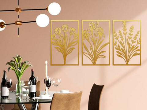 Spring Garden Trio Wood Wall Art