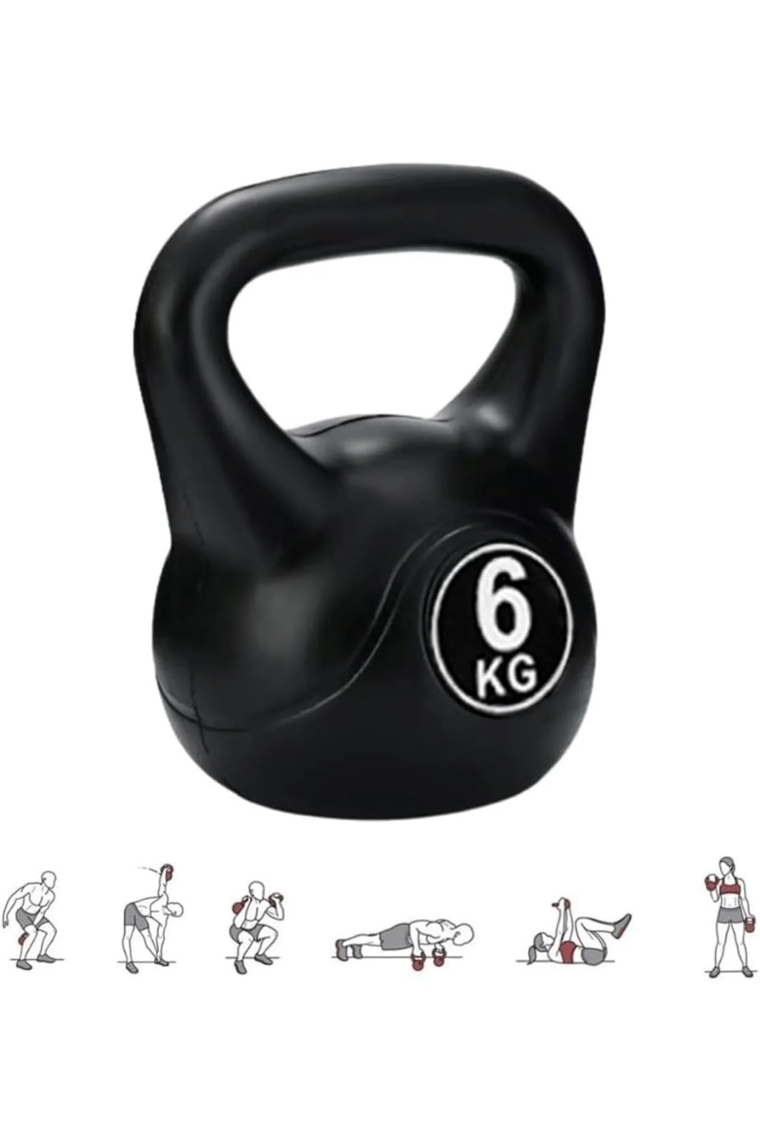 CKSport 6 Kg Kettlebell Teapot Dumbbell Weight