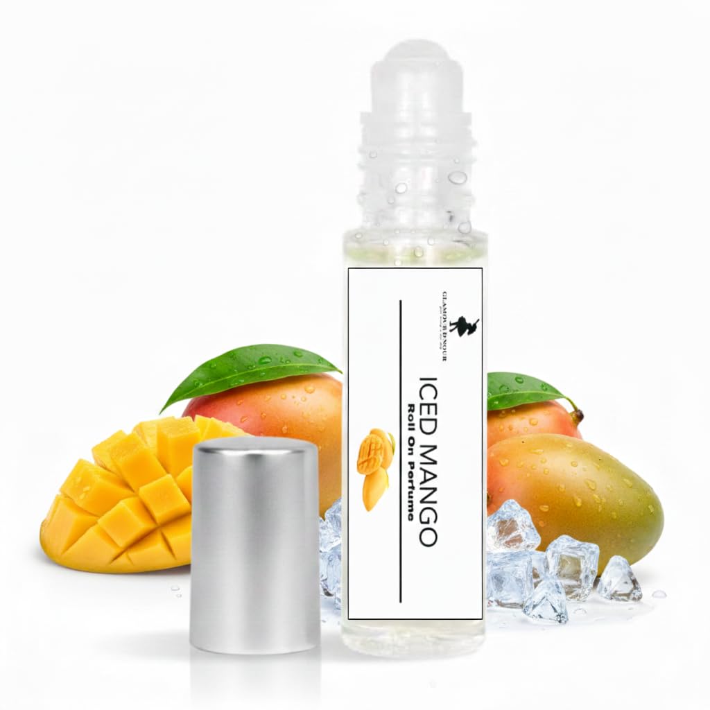 Glamour D Nour Iced Mango Roll on Perfume 8 ml, Transparent
