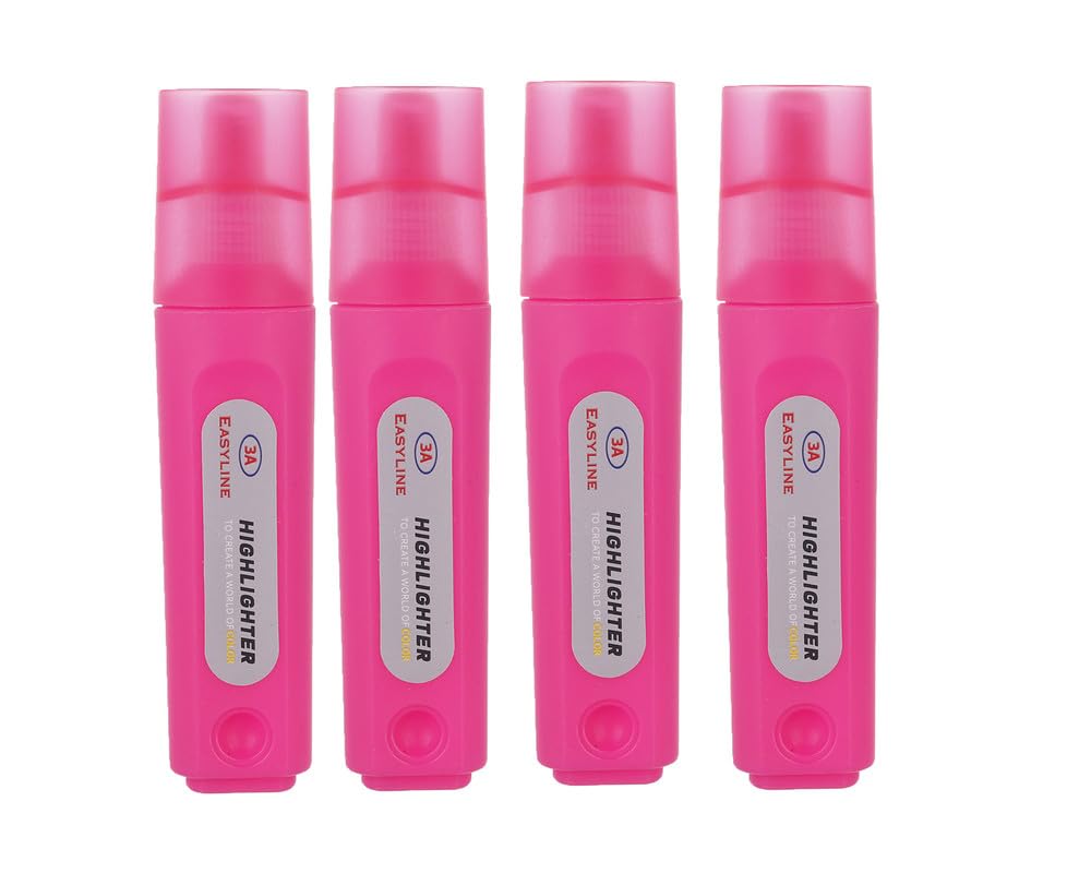 3A Highlighter Set Of 4 Pieces - Fuchsia 705-4