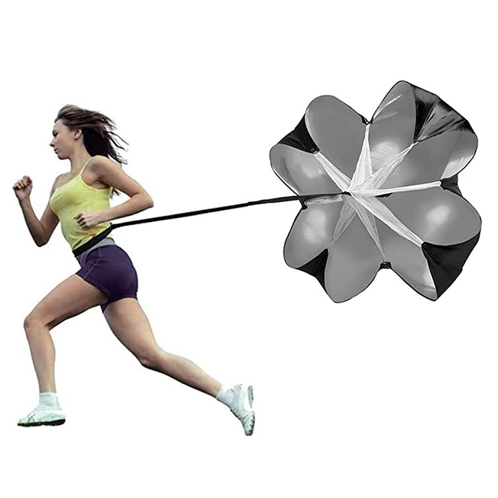 QULACO Running Parachute Sprint Parachutes, Speed Resistance Training Parachute Equipment, Improve Sprint Speed And Agility For Football, Basketball, Cycling Training